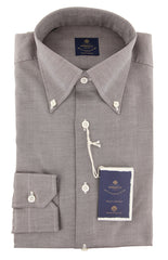 Luigi Borrelli Gray Solid Shirt - Slim - 15.75/40 - (EV06RC10360)