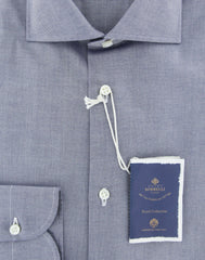 Luigi Borrelli Blue Solid Shirt - Extra Slim - (EV06RC10374) - Parent