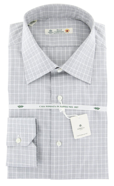Luigi Borrelli Gray Plaid Shirt - Slim - (30LB110) - Parent