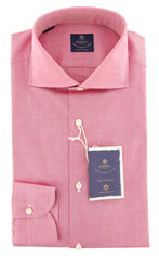 Luigi Borrelli Red Solid Shirt - Slim - (EV06RC11140) - Parent