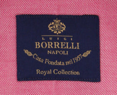 Luigi Borrelli Red Solid Shirt - Slim - (EV06RC11140) - Parent