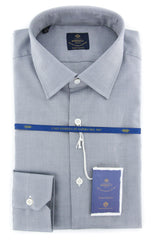 Luigi Borrelli Gray Solid Shirt - 15.75/40 - (EV061206SEVERO)