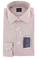 Luigi Borrelli Red Shirt - Slim - 15.75/40 - (EV06RC130240)
