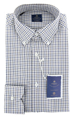 Luigi Borrelli Brown Shirt - Slim - 15.75/40 - (EV06RC130471)