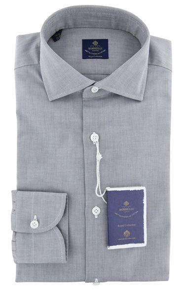 Luigi Borrelli Gray Shirt - Slim - (EV06RC132030) - Parent
