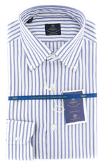Luigi Borrelli Blue Shirt - Slim - 15.75/40 - (EV061425STEFANO)