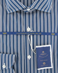 Luigi Borrelli Navy Blue Shirt - (EV061563ACHILLE) - Parent