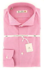 Luigi Borrelli Pink Check Shirt - Slim - (81LB172) - Parent