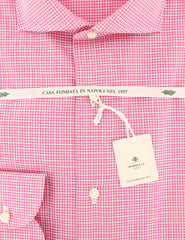 Luigi Borrelli Pink Check Shirt - Extra Slim - (81LB172) - Parent