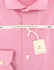 Luigi Borrelli Pink Check Shirt - Slim - (81LB172) - Parent