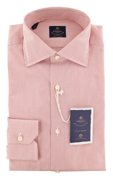 Luigi Borrelli Red Shirt - Slim - (EV06RC1881RED) - Parent