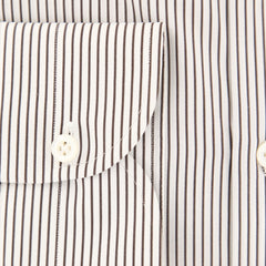 Luigi Borrelli Brown Striped Shirt - Slim - (RC209200PT1) - Parent