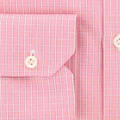 Luigi Borrelli Pink Check Shirt - Extra Slim - (EV062269RIO) - Parent
