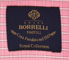 Luigi Borrelli Pink Check Shirt - Slim - (EV062269RIO) - Parent