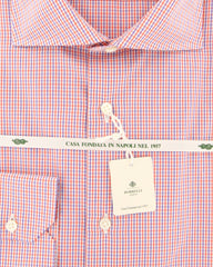Luigi Borrelli Orange Check Shirt - Slim - (20LB231) - Parent