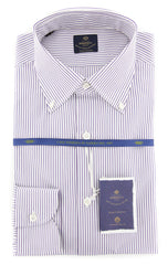 Luigi Borrelli Purple Shirt - Slim - (EV0628881STEFANO) - Parent