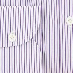 Luigi Borrelli Purple Shirt - Slim - (EV0628881STEFANO) - Parent