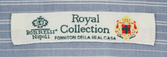 Luigi Borrelli Blue Striped Shirt - Slim - (2018032216) - Parent