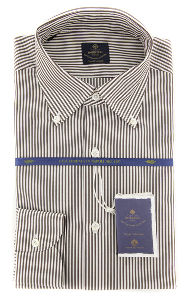 Luigi Borrelli Brown Shirt - Slim - (EV06400460STEFANO) - Parent