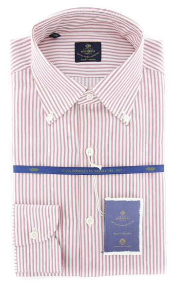 Luigi Borrelli Red Shirt - Slim - (EV06402342STEFANO) - Parent