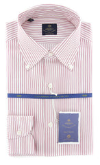 Luigi Borrelli Red Shirt - Slim - (EV06402342STEFANO) - Parent