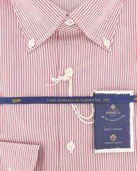 Luigi Borrelli Red Shirt - Slim - (EV06402341STEFANO) - Parent