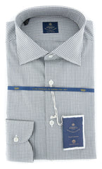 Luigi Borrelli Gray Check Shirt - 15/38 - (EV06403130GIANNI)