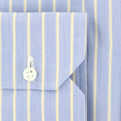 Luigi Borrelli Blue Striped Shirt - Slim - (20LB404) - Parent
