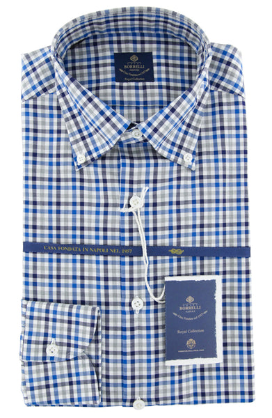 Luigi Borrelli Blue Shirt - Slim - (EV06RC411870) - Parent