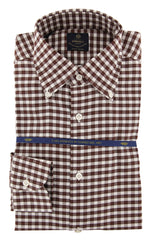 Luigi Borrelli Brown Shirt - Slim - 15.75/40 - (EV06RC4127062)