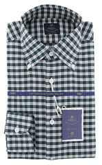 Luigi Borrelli Green Shirt - Slim - 15.75/40 - (EV06RC412850)