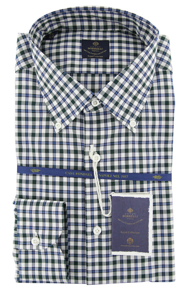 Luigi Borrelli Green Plaid Shirt - Slim - (RC414650PT1) - Parent