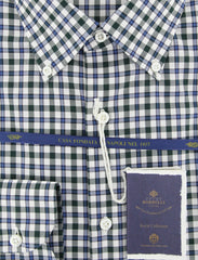 Luigi Borrelli Green Plaid Shirt - Slim - (RC414650PT1) - Parent