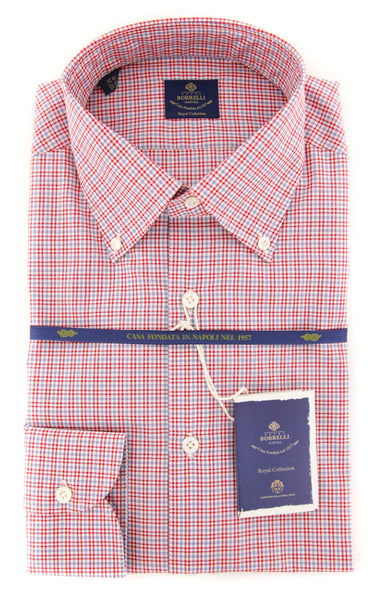 Luigi Borrelli Red Shirt - Slim - (EV06458940STEFANO) - Parent
