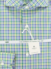 Luigi Borrelli Green Plaid Shirt - Slim - (51LB4595) - Parent