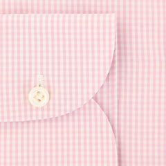 Borrelli Pink Micro-Check Shirt - Slim - (2018032014) - Parent