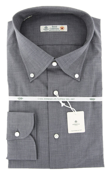 Luigi Borrelli Gray Shirt - Slim - (31LB561) - Parent