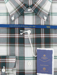 Luigi Borrelli Green Plaid Shirt - (EV0657350STEFANO) - Parent