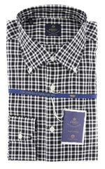 Luigi Borrelli Black Shirt - Slim - 17/43 - (EV0665091STEFANO)