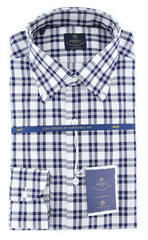Luigi Borrelli Navy Blue Shirt - (EV0665173STEFANO) - Parent