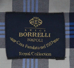 Luigi Borrelli Blue Shirt - Slim - (EV0665971STEFANO) - Parent