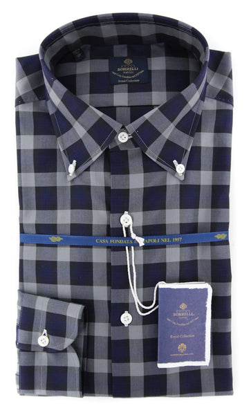 Luigi Borrelli Gray Shirt - Slim - (EV0665973STEFANO) - Parent