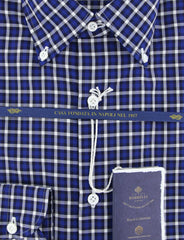 Luigi Borrelli Blue Plaid Shirt - Slim - (EV06RC80370) - Parent