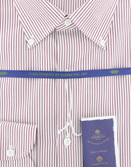 Luigi Borrelli Red Shirt - Slim - (EV0682240STEFANO) - Parent