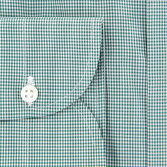 Luigi Borrelli Green Micro-Check Shirt - Slim - (2018032211) - Parent