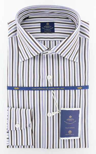 Luigi Borrelli Brown Shirt - Slim - (EV0669060GIANNI) - Parent