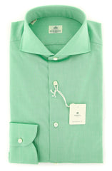 Luigi Borrelli Green Shirt - Slim - 15/38 - (EV06S25450NA35)