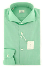 Luigi Borrelli Green Shirt - Extra Slim - 15/38 - (EV06S25450NA35)