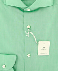 Luigi Borrelli Green Shirt - Slim - (EV06S25450NA35) - Parent