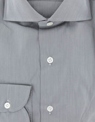 Luigi Borrelli Gray Melange Cotton Shirt - Slim - (305) - Parent